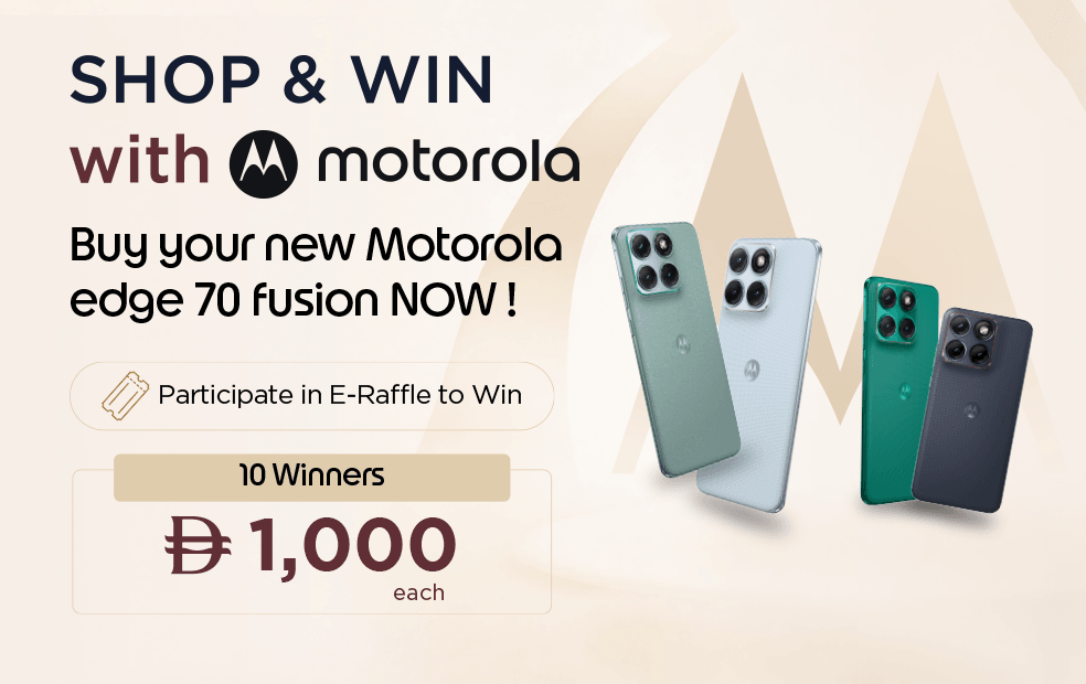 Buy the new Motorola Edge 70 fusion - get a chance to win up to AED 1000