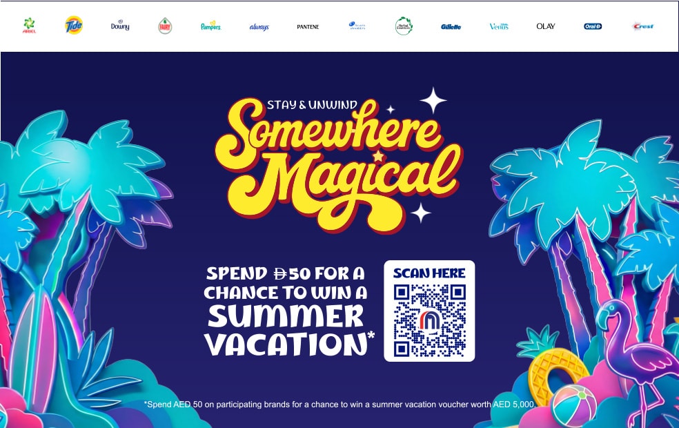 Buy P&G products & Win AED 5,000 Holiday Voucher!