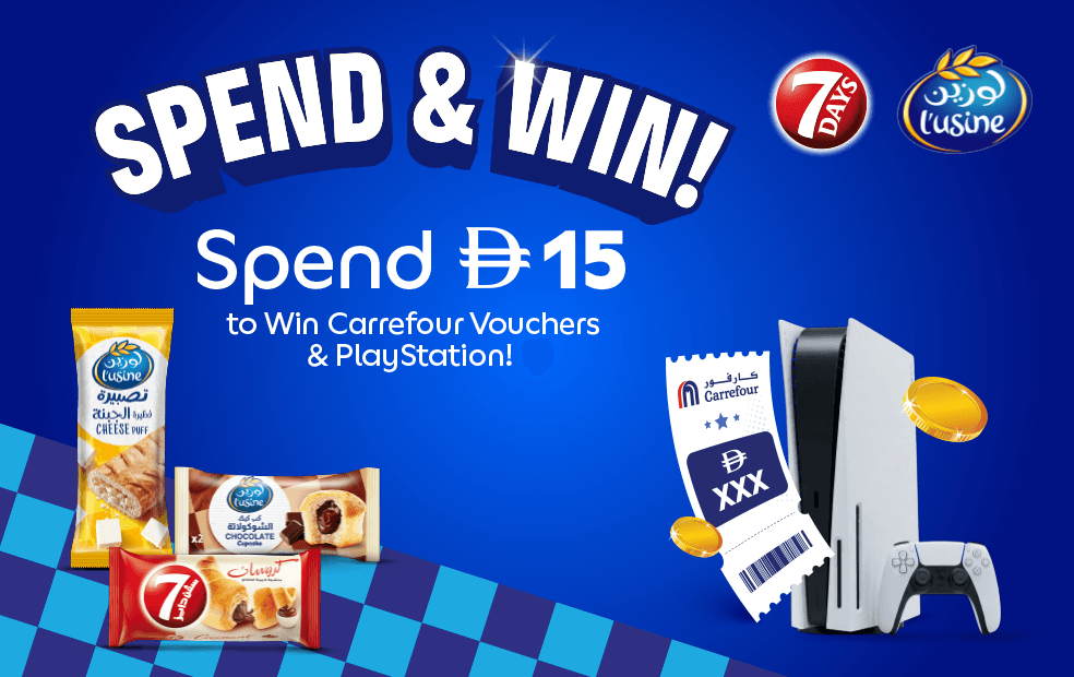 Almarai Play & Win โ get a chance to win Carrefour Vouchers and a Playstation